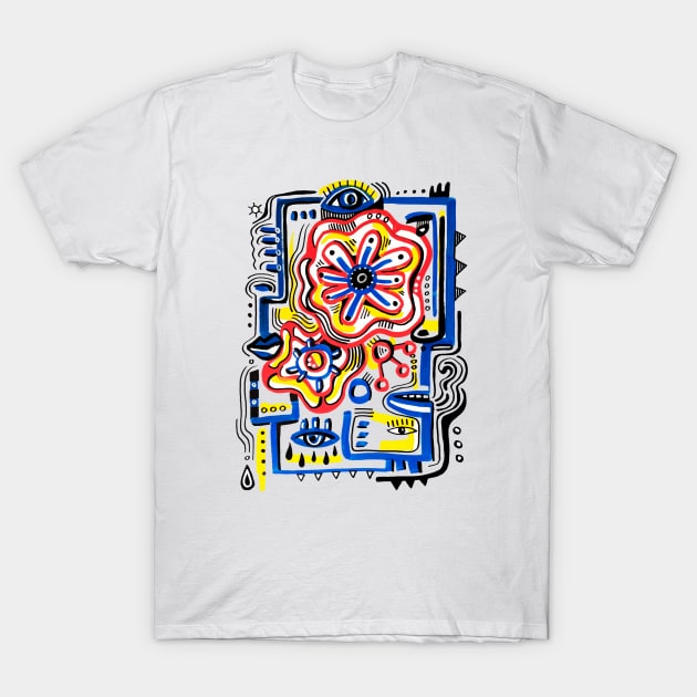 abstract faces T-Shirt by Daria Kusto